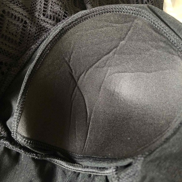 Swim Solutions Crochet Flyaway‎ Tummy Control Swimdress Size 22W Black $119 - Picture 10 of 13